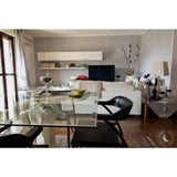 32 in. Clear Square Glass Table Top 1/2 in. Thick Bevel Polish Tempered Radius Corners - Super Arbor