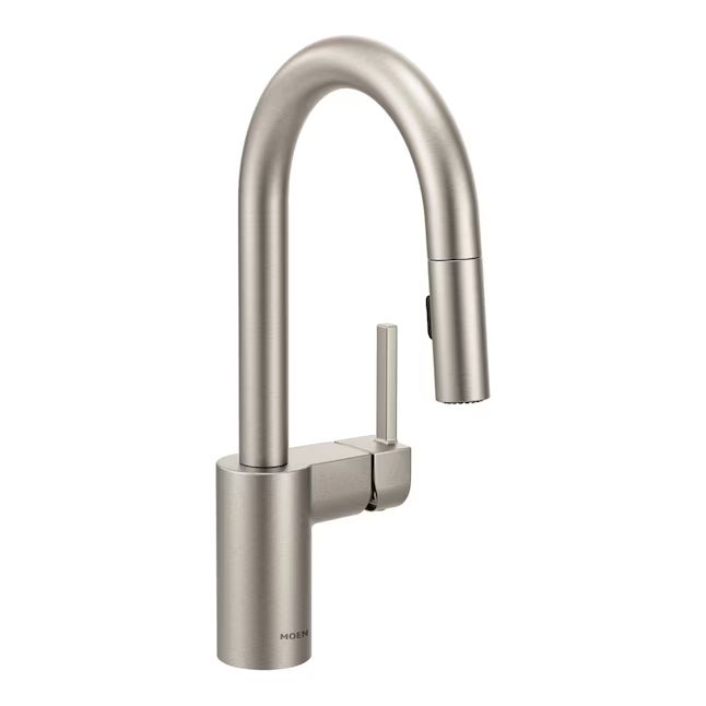 Moen Align Spot Resist Stainless 1-Handle Deck-Mount Bar and Prep Handle Kitchen Faucet