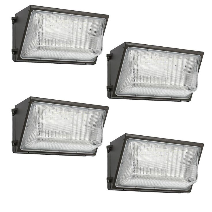 150-Watt Equivalent Integrated LED Bronze 14 in. Outdoor Wall Pack Light 5000K Daylight Photocell Compatible 3500 Lumens