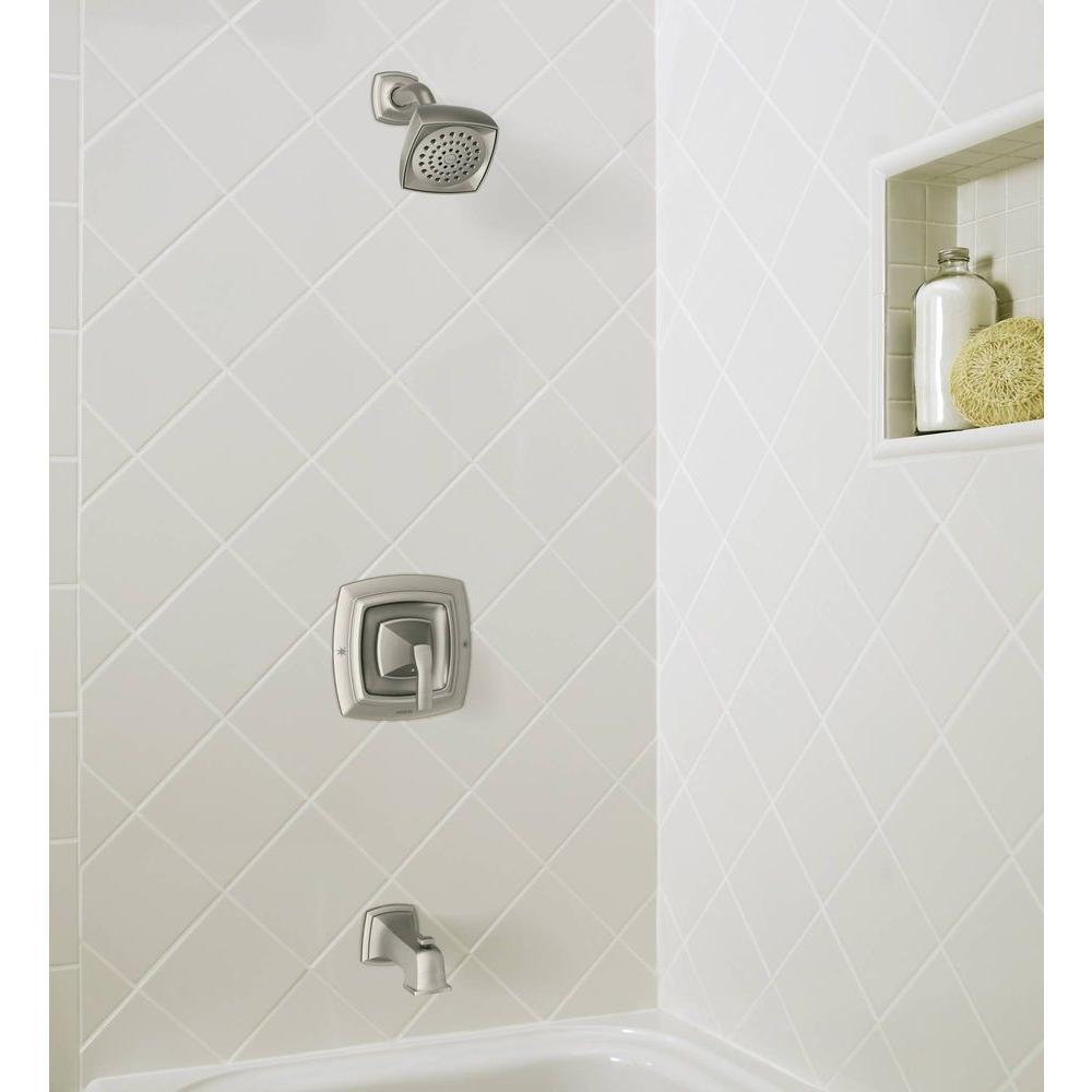 Hensley Single-Handle 1-Spray Tub and Shower Faucet in Spot Resist Brushed Nickel (Valve Included) - Super Arbor