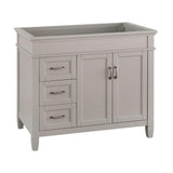Ashburn 36 in. W x 21.75 in. D Vanity Cabinet in Grey - Super Arbor