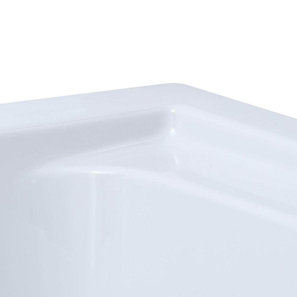 Evolution 72 in. x 36 in. Acrylic Reversible Drain Bathtub in White - Super Arbor