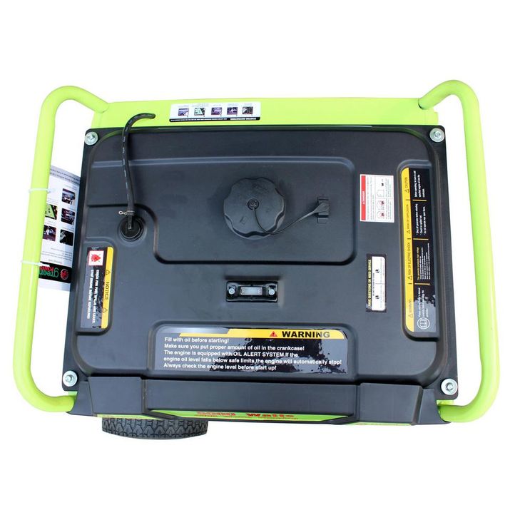 Green-Power Green Power 8000/6500-Watt Gasoline Powered Electric Start Portable Generator w/LCT 420cc 15HP Engine, Lithium Battery