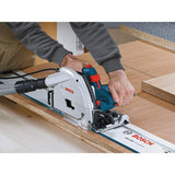 6-1/2 in. 13 Amp Corded Track Saw with Free 63 in. Aluminum Tracks and Carrying Bag - Super Arbor