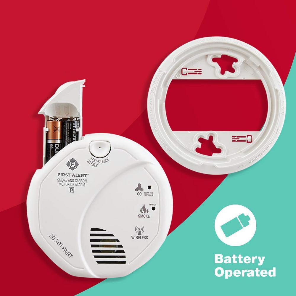 Battery Operated Combination Smoke and CO Detector Z-Wave Wireless - Super Arbor