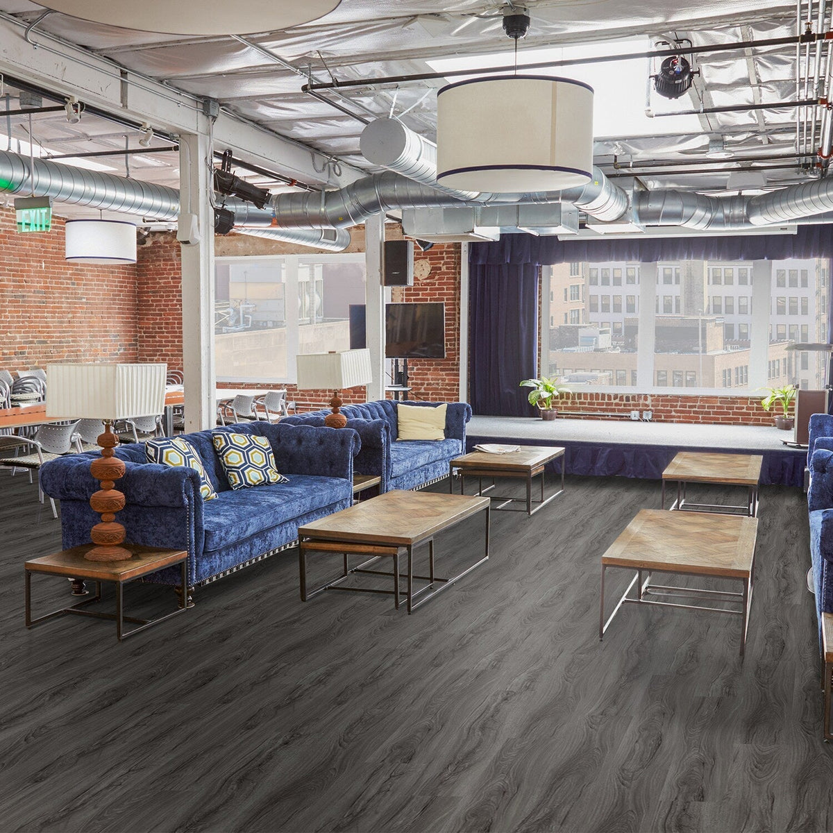 Lucida USA Gluecore Harbor Gray 22-mil x 7-3/32-in W x 48-in L Water Resistant Glue Down Luxury Vinyl Plank Flooring (40-sq ft/ Carton)