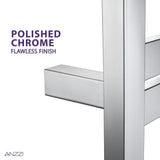 ANZZI Polished Chrome Plug-In Wall-Mount Towel Warmer, 20.47 x 4.134 x 34.25 in