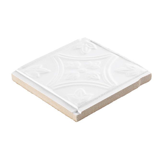 Armstrong Ceilings TinCraft White Mineral Fiber Drop Ceiling Tile Sample