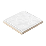 Armstrong Ceilings TinCraft White Mineral Fiber Drop Ceiling Tile Sample