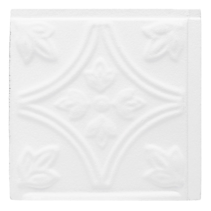 Armstrong Ceilings TinCraft White Mineral Fiber Drop Ceiling Tile Sample