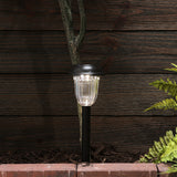 Portfolio 4-Pack 4Brighter (4.8-Lumen) Charcoal Brown Solar Integrated LED Path Light