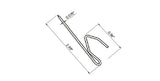 Project Source 14-Pack Zinc Steel Drapery Pin Hooks, 0.079-in Diameter