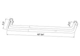 Project Source 48-in to 84-in White Steel Double Curtain Rod