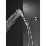 Everly 4-Spray 4.4 in. Single Wall Mount Handheld Shower Head in Brushed Nickel