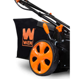 WEN 21 in. 40V Max Lithium-Ion Cordless 3-in-1 Walk-Behind Push Lawn Mower with 16-Gal Bag, Two Batteries & Charger