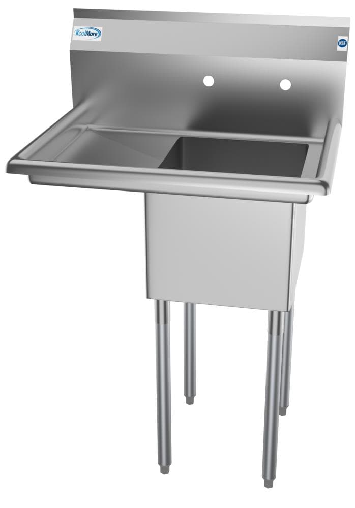 KoolMore 22x29in Stainless Steel Freestanding Utility Tub with Drain