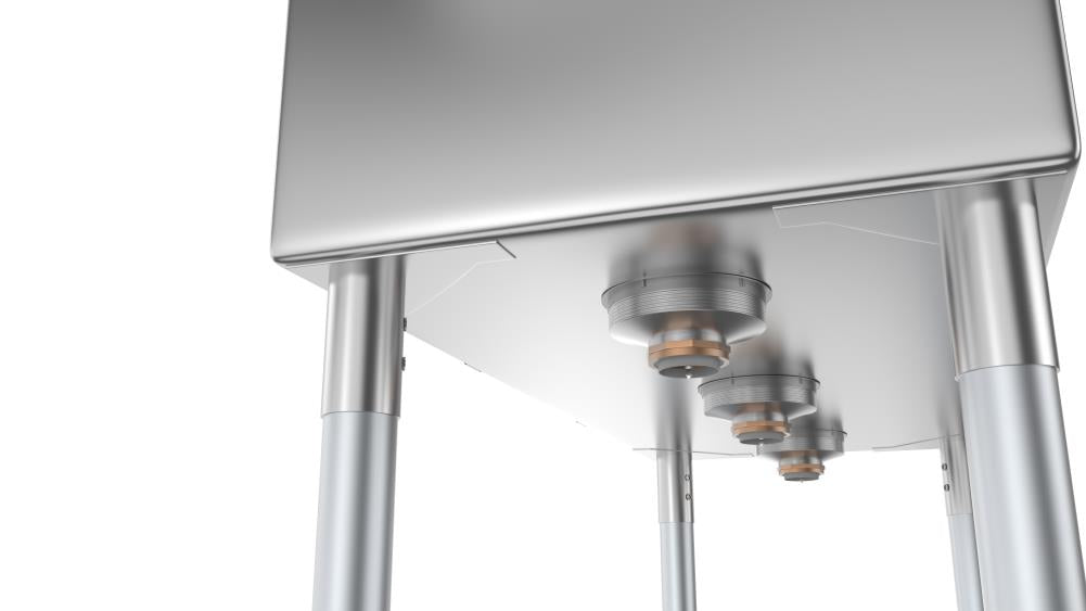 KoolMore 3-Basin Stainless Steel Utility Tub with Drain