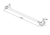 Project Source 18-in to 28-in White Steel Sash Rod with Finials