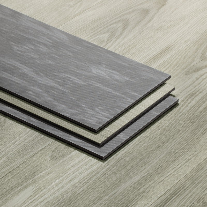 Lucida USA (Sample) GlueCore Pro Sky Gray Waterproof Wood Look Glue Down Luxury Vinyl Plank, 7" x 48", 5mm, 28mil Wear Layer