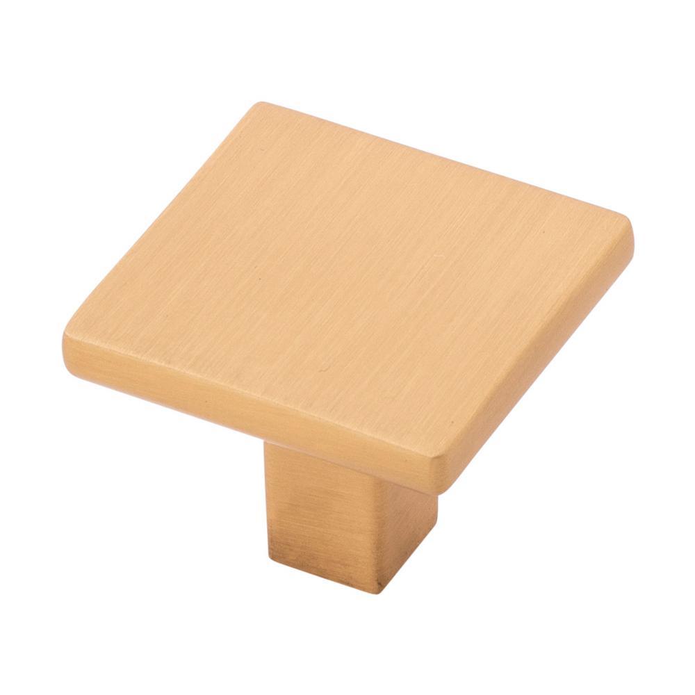 Skylight Collection 1-1/4 in. Brushed Golden Brass Finish Cabinet Knob - Super Arbor