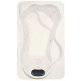 Infinity 6 - 72 in.¬†Acrylic Reversible Drain Rectangle Drop-In Air Bath/ Whirlpool Bathtub with Heater in White - Super Arbor
