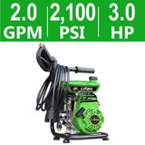 LIFAN 2,100 psi 2.0 GPM AR Axial Cam Pump Recoil Start Gas Pressure Washer with CARB Compliant