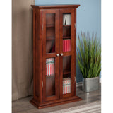 Winsome Wood Holden Walnut Transitional Wood Media Cabinet