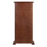 Winsome Wood Holden Walnut Transitional Wood Media Cabinet