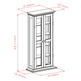 Winsome Wood Holden Walnut Transitional Wood Media Cabinet