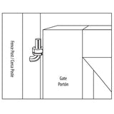 Everbilt 4 in. Black Hook & Eye Hinge (2-Pack)