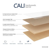 CALI Barrel Sonoma Salt Oak 7-1/2-in W x 1/2-in T x 74-13/16-in Smooth/Traditional Engineered Hardwood Flooring (23.31-sq ft / Carton)