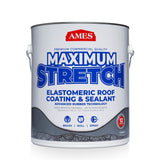 AMES Maximum-Stretch 1-Gallon White Elastomeric Reflective Roof Coating & Sealant – 1-Year Limited Warranty
