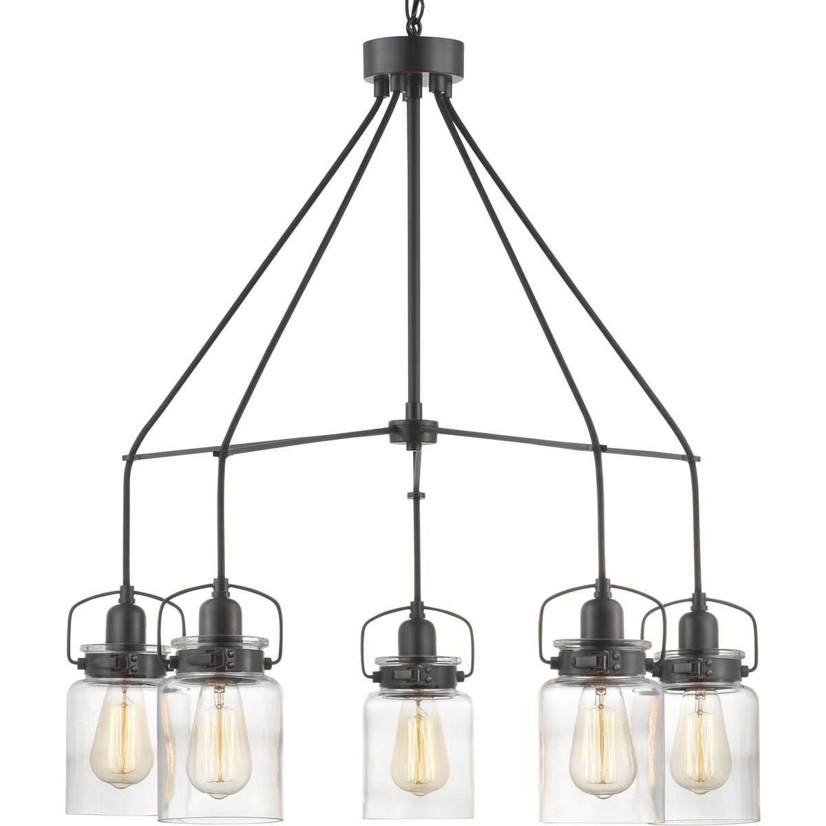 Progress Lighting Calhoun 5-Light Antique Bronze Transitional Chandelier