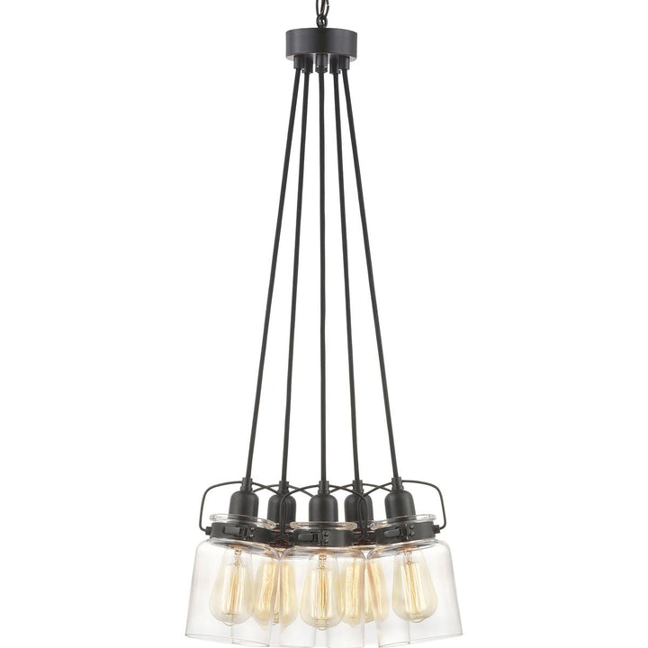 Progress Lighting Calhoun 5-Light Antique Bronze Transitional Chandelier