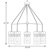 Progress Lighting Calhoun 5-Light Antique Bronze Transitional Chandelier