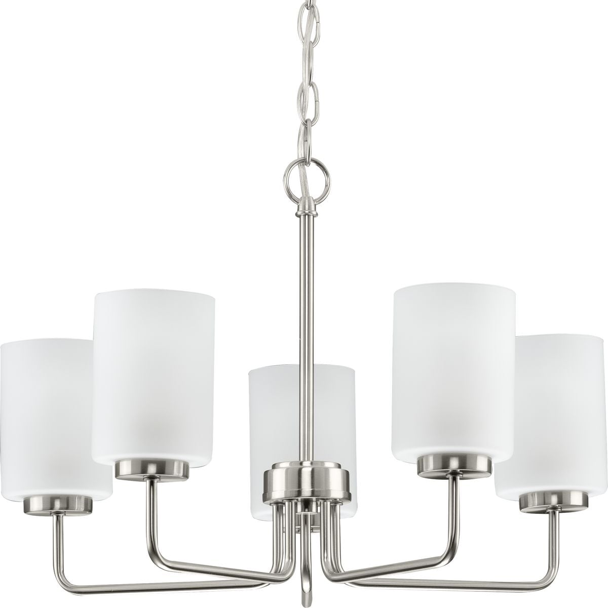 Progress Lighting Merry 5-Light Brushed Nickel Transitional Chandelier