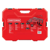 CRAFTSMAN 135-Piece Standard (SAE) and Metric Combination Polished Chrome Mechanics Tool Set