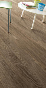 Shaw Perennial Basin Brown 5-mil x 6-in W x 48-in L Waterproof Glue Down Luxury Vinyl Plank Flooring (53.93-sq ft/ Carton)