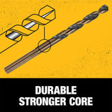 DEWALT 1/2-in x 12-in Black Oxide Coated HSS Twist Drill Bit