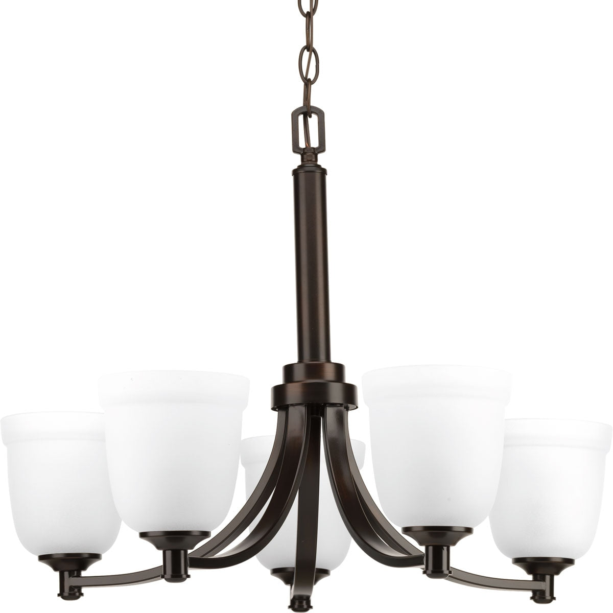 Progress Lighting Topsail 5-Light Antique Bronze Coastal Chandelier