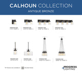 Progress Lighting Calhoun 5-Light Antique Bronze Transitional Chandelier