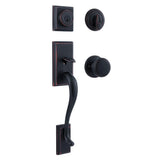 Hawthorne Venetian Bronze Single Cylinder Door Handleset with Juno Door Knob Featuring SmartKey Security - Super Arbor