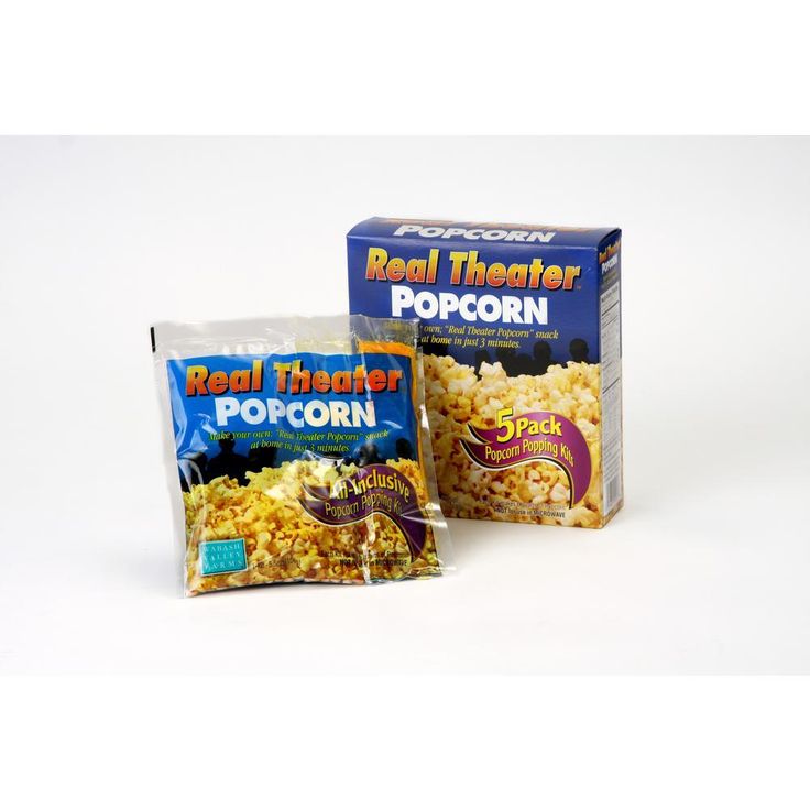 6-Piece Aluminum Red Stovetop Popcorn Set with Real Theater All-Inclusive Popping Kit (5-Pack)
