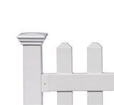 Zippity Outdoor Products Newport 3-ft H x 6-ft W White Privacy Vinyl Picket Fence Panel (Unassembled)
