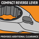 Metric Reversible Combination Ratcheting Wrench Set (8-Piece) - Super Arbor