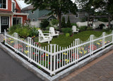 Zippity Outdoor Products Washington 2 Panels 2.5-ft H x 3.5-ft W White Privacy Vinyl Scallop Fence Panel (Unassembled)