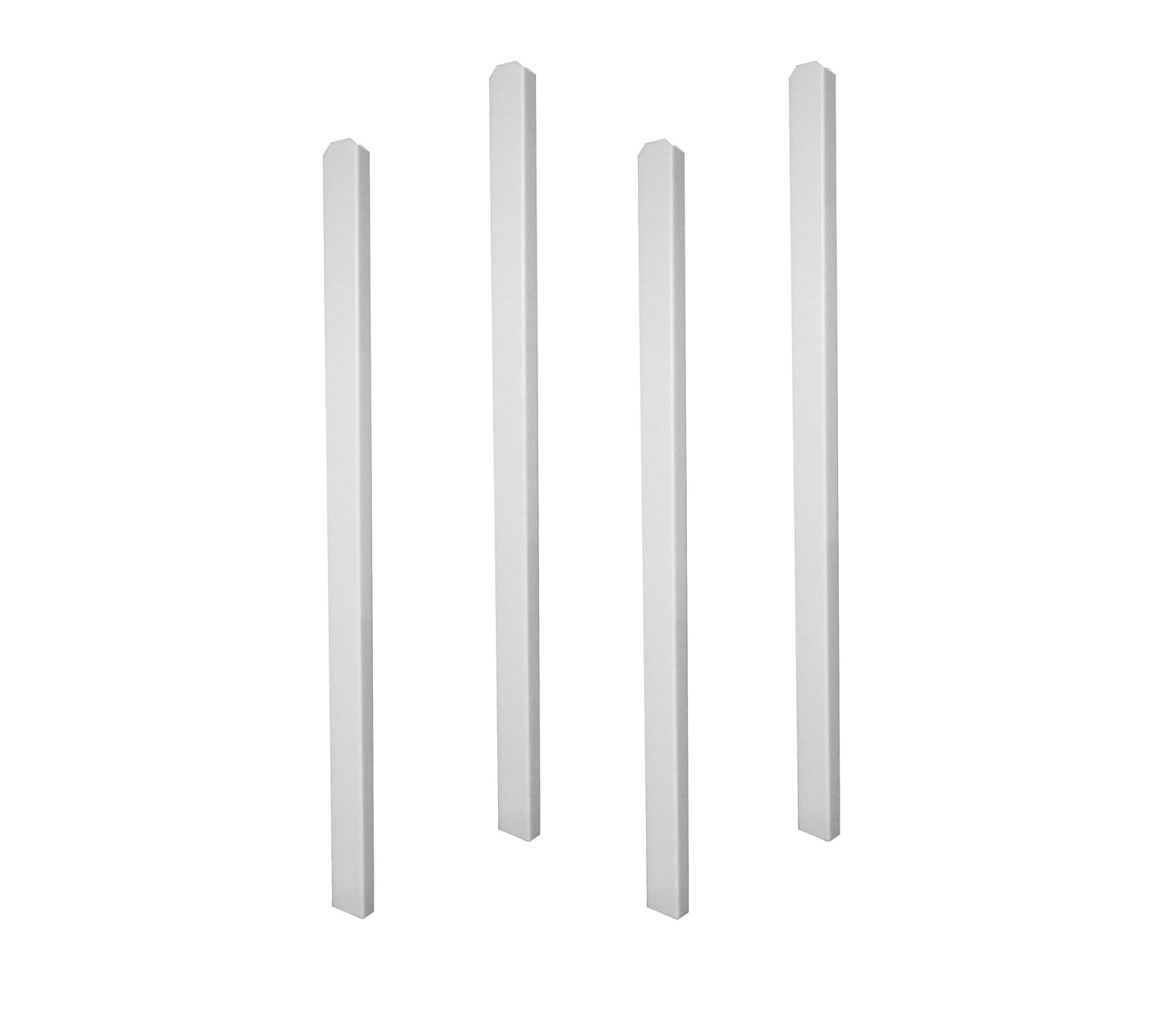 Zippity Outdoor Products Shower Post Extensions 4.75-ft H x 3-in W White Vinyl Universal Fence Post (Unassembled)
