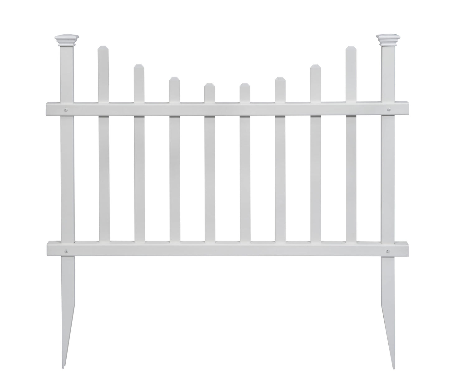 Zippity Outdoor Products Washington 2 Panels 2.5-ft H x 3.5-ft W White Privacy Vinyl Scallop Fence Panel (Unassembled)