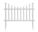 Zippity Outdoor Products Washington 2 Panels 2.5-ft H x 3.5-ft W White Privacy Vinyl Scallop Fence Panel (Unassembled)