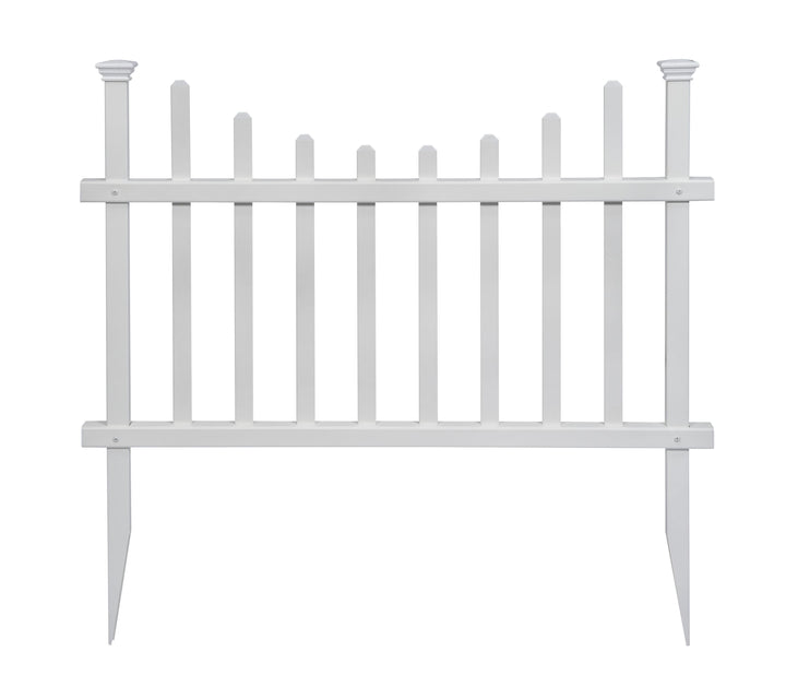 Zippity Outdoor Products Washington 2 Panels 2.5-ft H x 3.5-ft W White Privacy Vinyl Scallop Fence Panel (Unassembled)